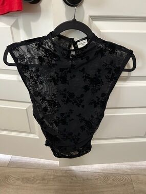 Womens floral sheer top